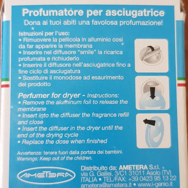 Profumo per asciugatrice amerai bianco Rete Nella Rete
