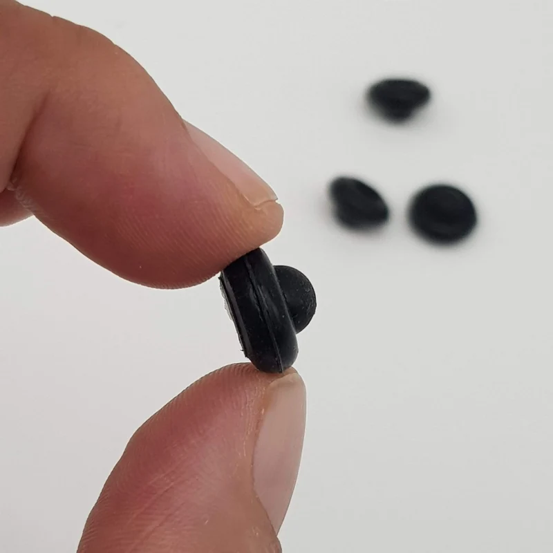 Kit 4 piedini in gomma per griglia piano cottura Whirlpool originale