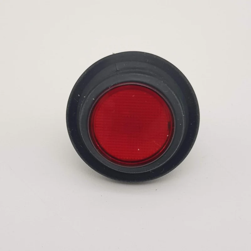 Interruttore bipolare luminoso tondo rosso c/soffietto vaporetto eco pro 3000 Polti