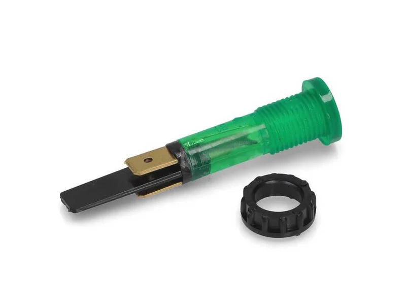 Spia luminosa tonda verde Skl