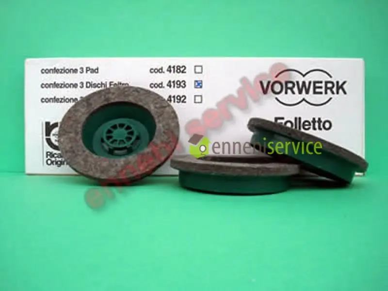 Confezione 3 dischi feltro pl510/11 Vorwerk Folletto