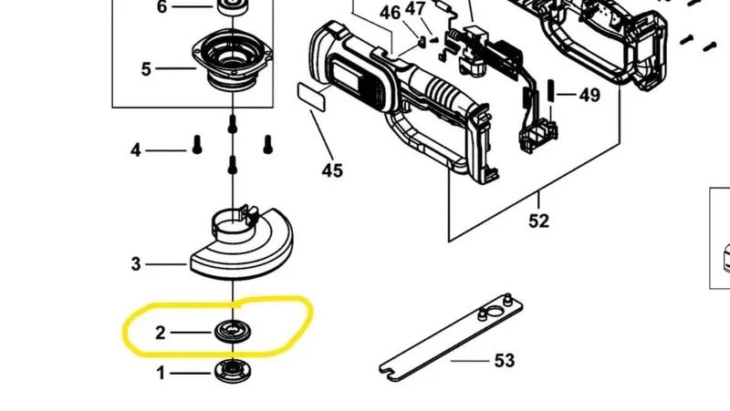 Flangia interna per smerigliatrice angolare Black+Decker bcg720