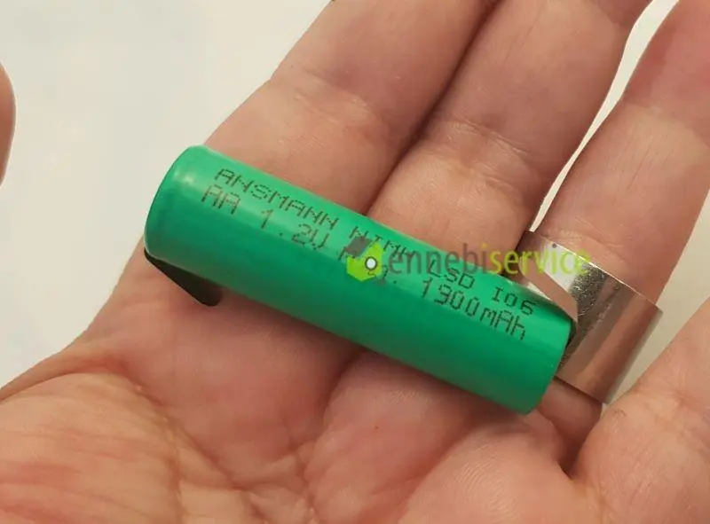 Batteria ricaricabile con alette tipo stilo 1,2v-1900 mah nimh Panasonic