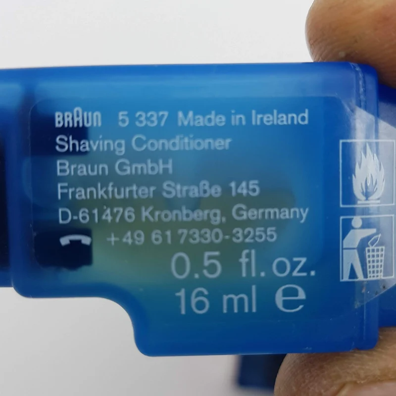 Cartuccia per la pulizia del rasoio free glide Braun