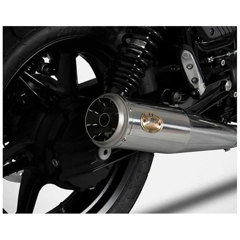 Escape doble ZARD acero inoxidable negro Moto guzzi V7 850