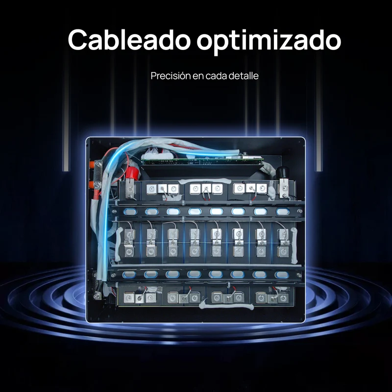 ECO - WORTHY Batería para rack de servidorc Batería para rack de servidor de 48V(51,2V) 100 Ah LiFePO4, tamaño 3U, con Bluetooth y wifi