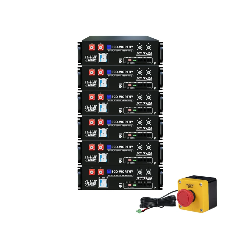 ECO - WORTHY Batería para rack de servidorc Batería para rack de servidor de 48V(51,2V) 100 Ah LiFePO4, tamaño 3U, con Bluetooth y wifi