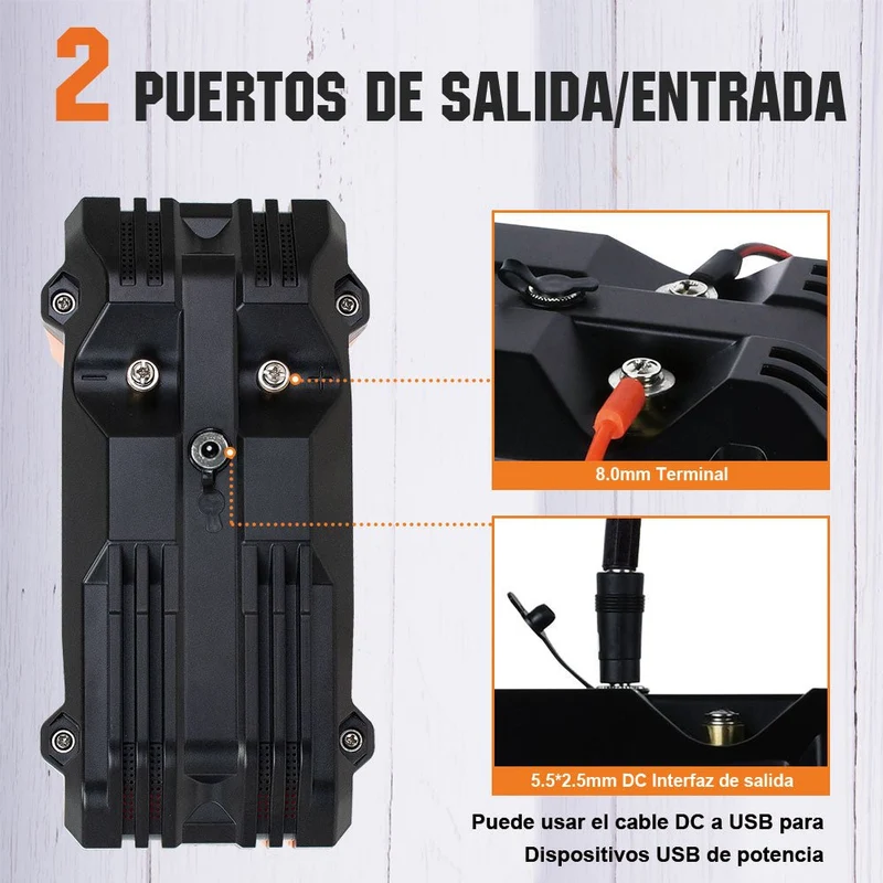 Batería portátil Litio LiFePO4 12V 20Ah