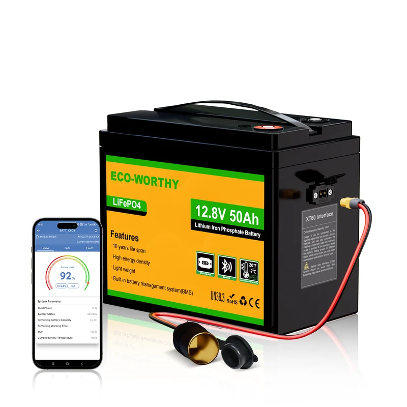 Batería Litio LiFePO4 12V 50Ah