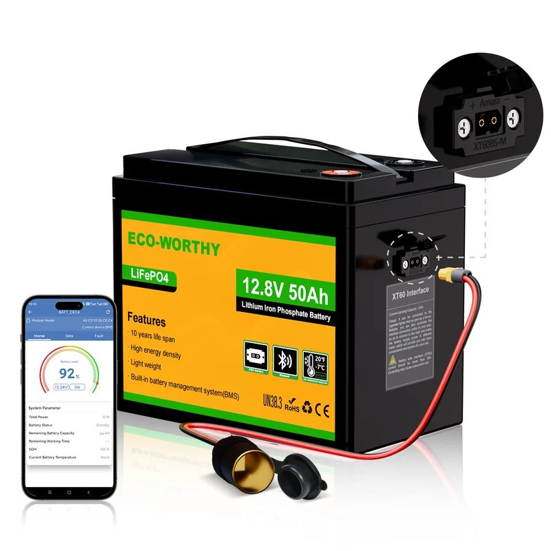 Batería Litio LiFePO4 12V 50Ah