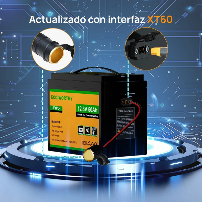 Batería Litio LiFePO4 12V 50Ah