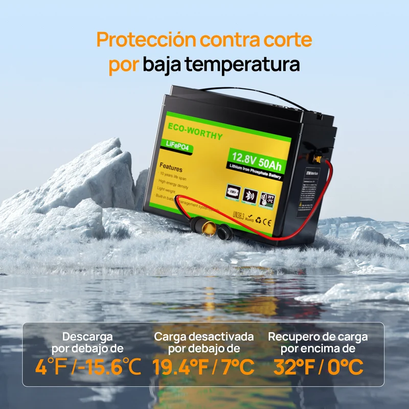 Batería Litio LiFePO4 12V 50Ah
