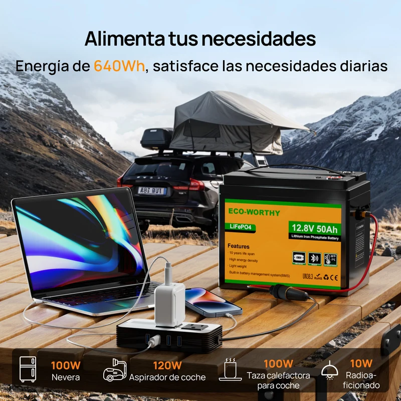 Batería Litio LiFePO4 12V 50Ah