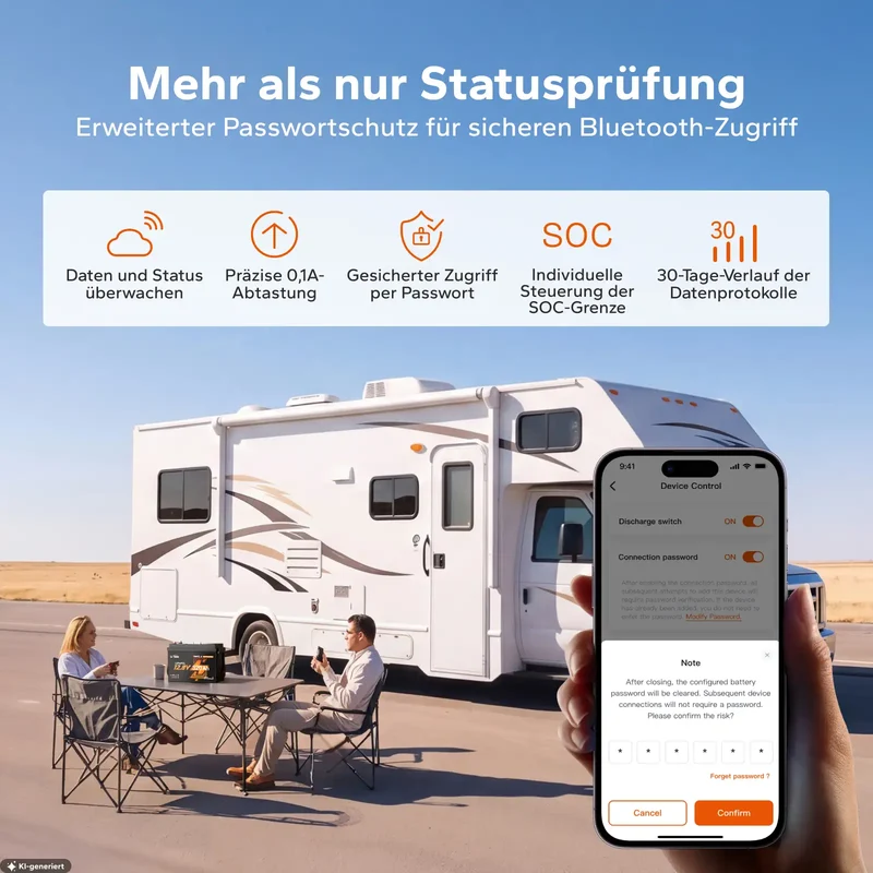 LiTime 12V 320Ah Bluetooth Selbstheizung LiFePO4 Batterie mit CAN & RS485 ComFlex – für Victron, RV-C & NMEA 2000
