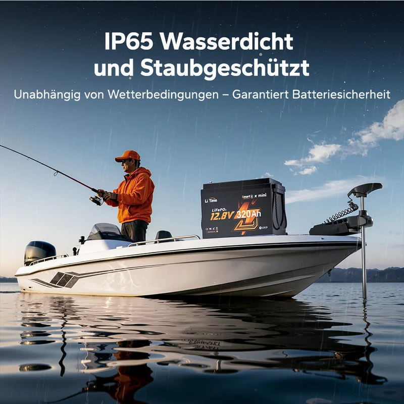 12V 320Ah LiFePO4 Batterie W190 für Wohnmobil-Untersitz mit Bluetooth