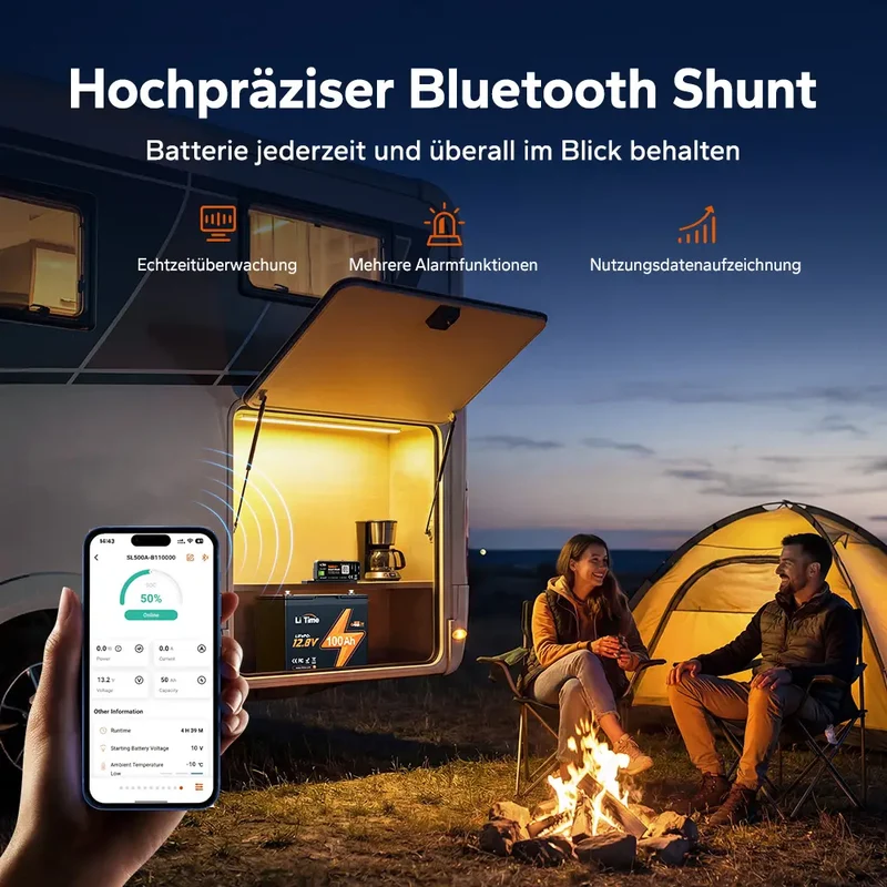 【Neu Eingetroffen】LiTime 500A Smart-Batterieshunt mit Bluetooth