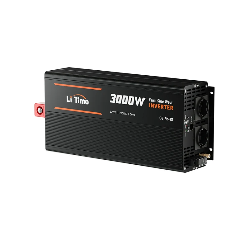 LiTime 3000W Reiner Sinsuswellen Wechselrichter 12VDC zu 230VAC Konverter