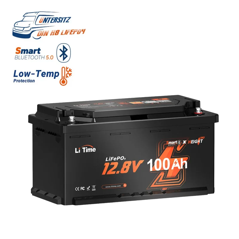 [Gebraucht-Like New] 12V 100Ah H190 Deep Cycle LifePO4 Batterie Mit Bluetooth - Wohnmobil Untersitz DIN H8 L5