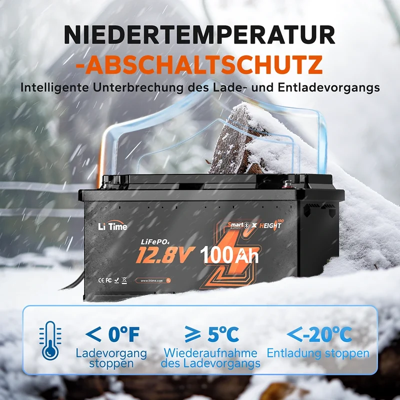 [Ukraine] Літієва батарея LiFePO4 12V 100Ah з Bluetooth моніторингом - 100A BMS