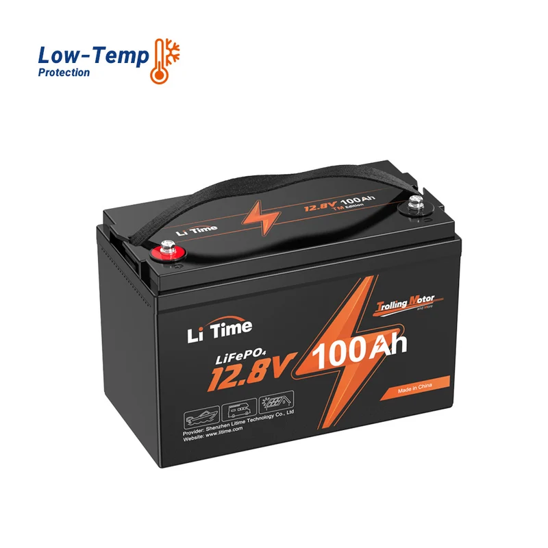[Gebraucht-Like New] LiTime 12V 100Ah TM LiFePO4 Batterie, Tieftemperaturschutz für Trollingmotor