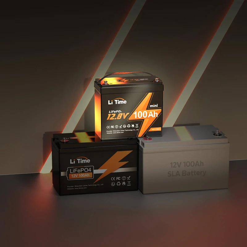 [Gebraucht-Like New] LiTime 12V 100Ah MINI LiFePO4 Lithium Batterie