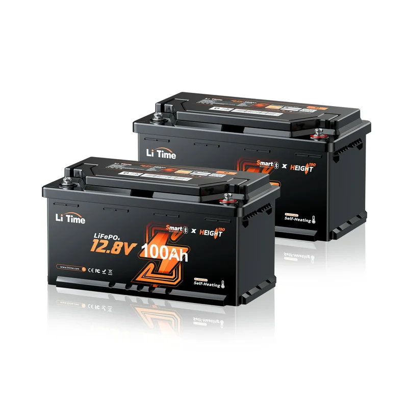 0% MwSt. LiFePO4 12V 100Ah H190 Batterie – 200A Dauerstrom für Wohnmobil-Mover mit Bluetooth, Heizung & Untersitz DIN H8