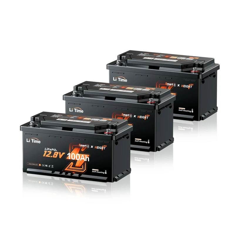 0% MwSt. LiFePO4 12V 100Ah H190 Batterie – 200A Dauerstrom für Wohnmobil-Mover mit Bluetooth, Heizung & Untersitz DIN H8