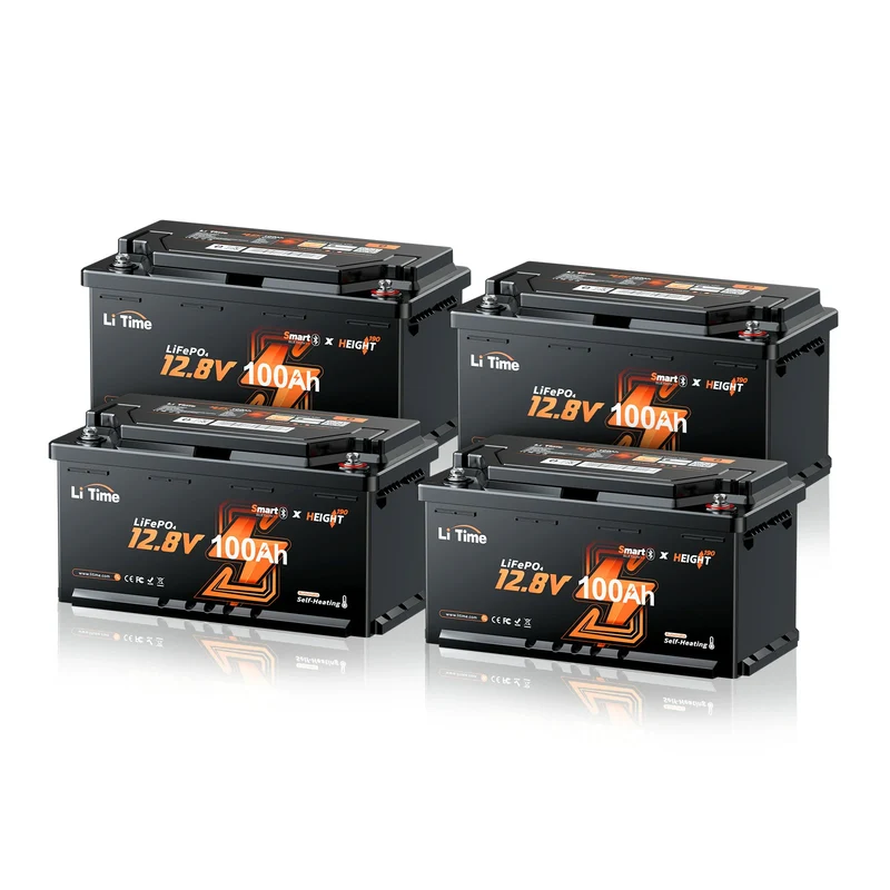 0% MwSt. LiFePO4 12V 100Ah H190 Batterie – 200A Dauerstrom für Wohnmobil-Mover mit Bluetooth, Heizung & Untersitz DIN H8