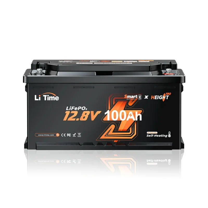 0% MwSt. LiFePO4 12V 100Ah H190 Batterie – 200A Dauerstrom für Wohnmobil-Mover mit Bluetooth, Heizung & Untersitz DIN H8