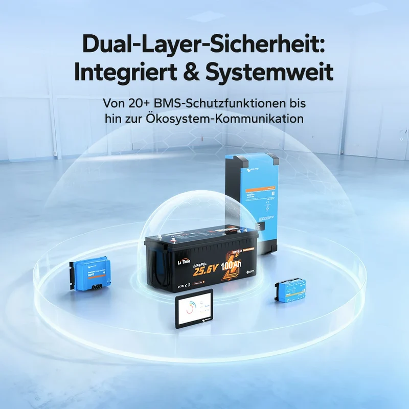 LiTime 24V 100Ah Smart ComFlex LiFePO4 – Bluetooth & Victron-kompatibel