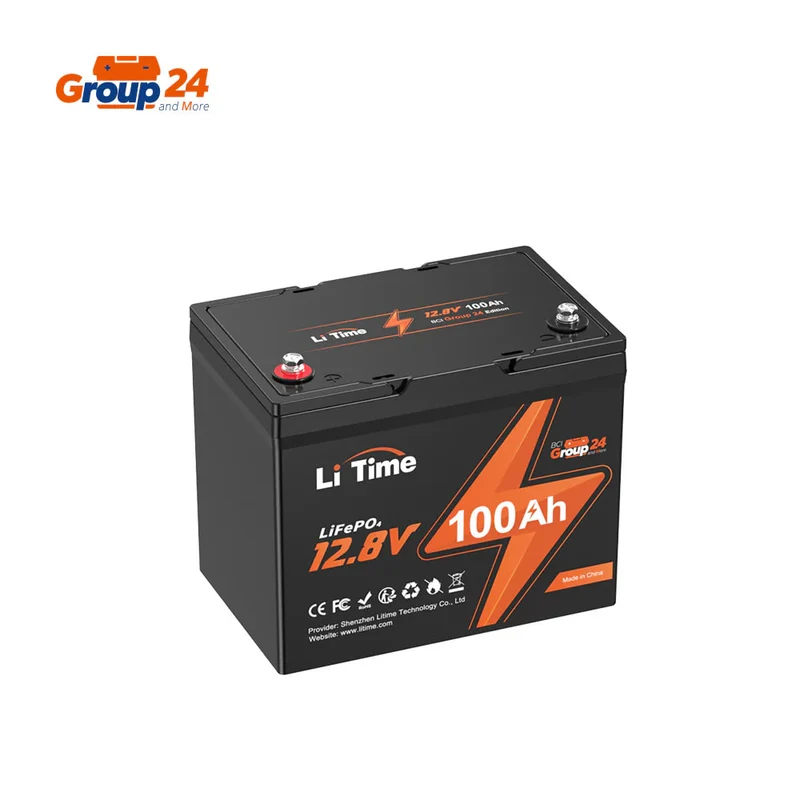 Kompakte LiTime 12V 100Ah Group24 LiFePO4-Batterie – Perfekt für MiniCamper, Angeln & platzsparende Installation