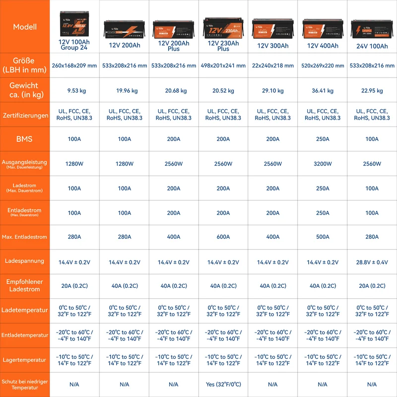 Kompakte LiTime 12V 100Ah Group24 LiFePO4-Batterie – Perfekt für MiniCamper, Angeln & platzsparende Installation