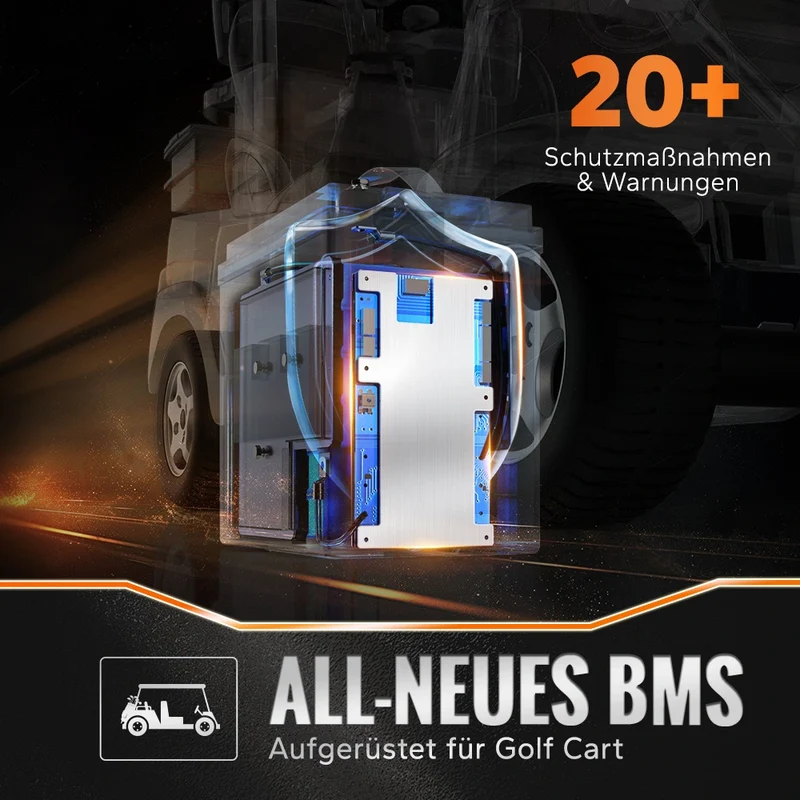 LiTime 48V 30Ah GC2 Bluetooth Lithium Batterie – Golf Cart LiFePO4 mit 100A BMS