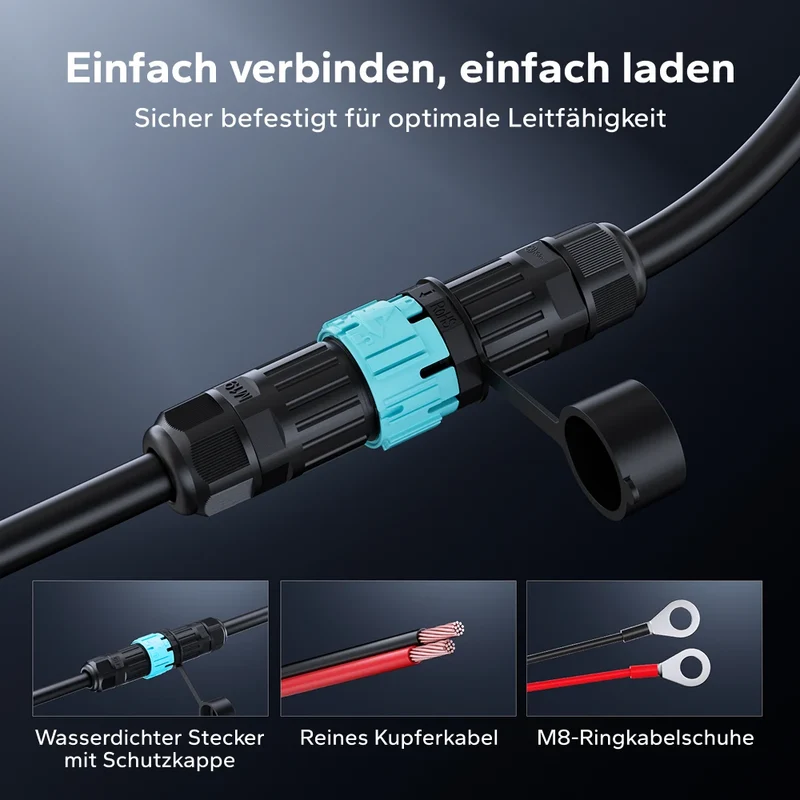 LiTime 12V 10A Lithium-Bordbatterieladegerät IP65 Wasserdicht