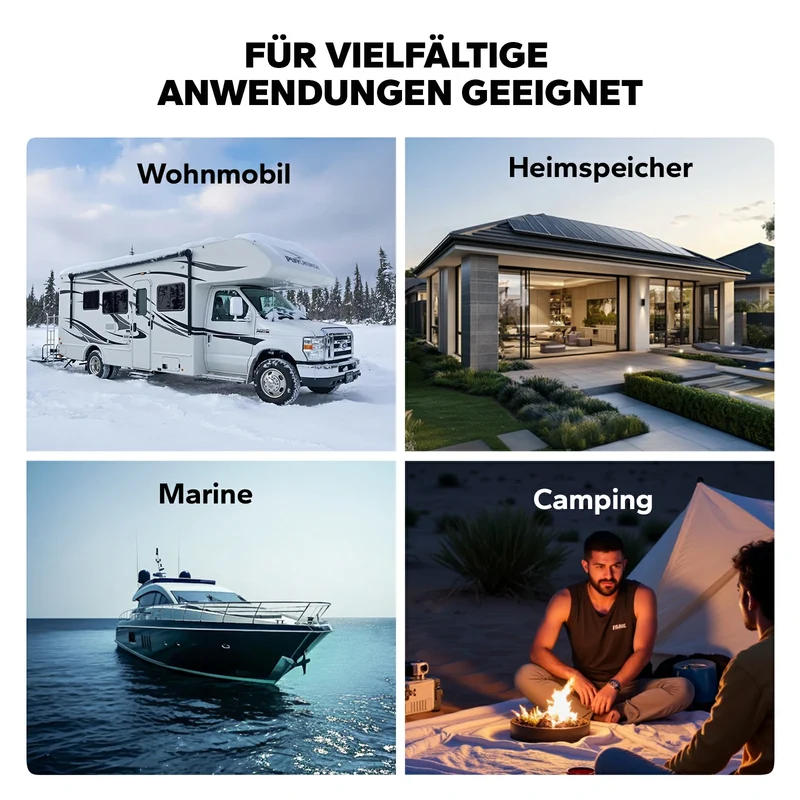 LiTime 2000W Reiner Sinsuswellen Wechselrichter 12VDC zu 230VAC Konverter