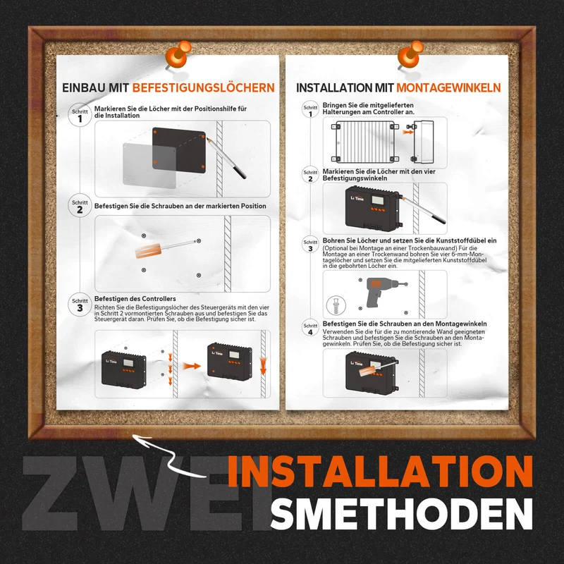 LiTime 30A MPPT 12V/24V Solarladeregler mit integriertem Bluetooth