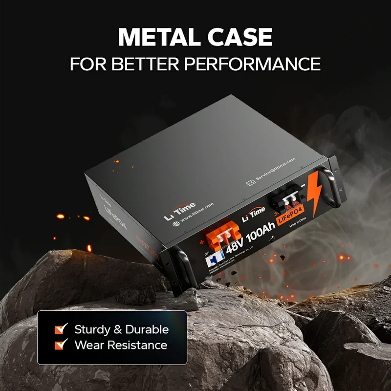 LiTime 48V 100Ah LiFePO4 Deep Cycle Lithium Batterie