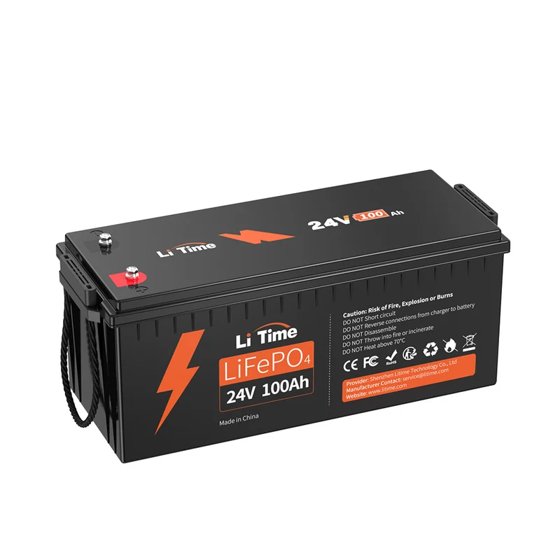 LiTime LiFePO4 24V 100Ah Deep Cycle Lithium-Ionen Batterie