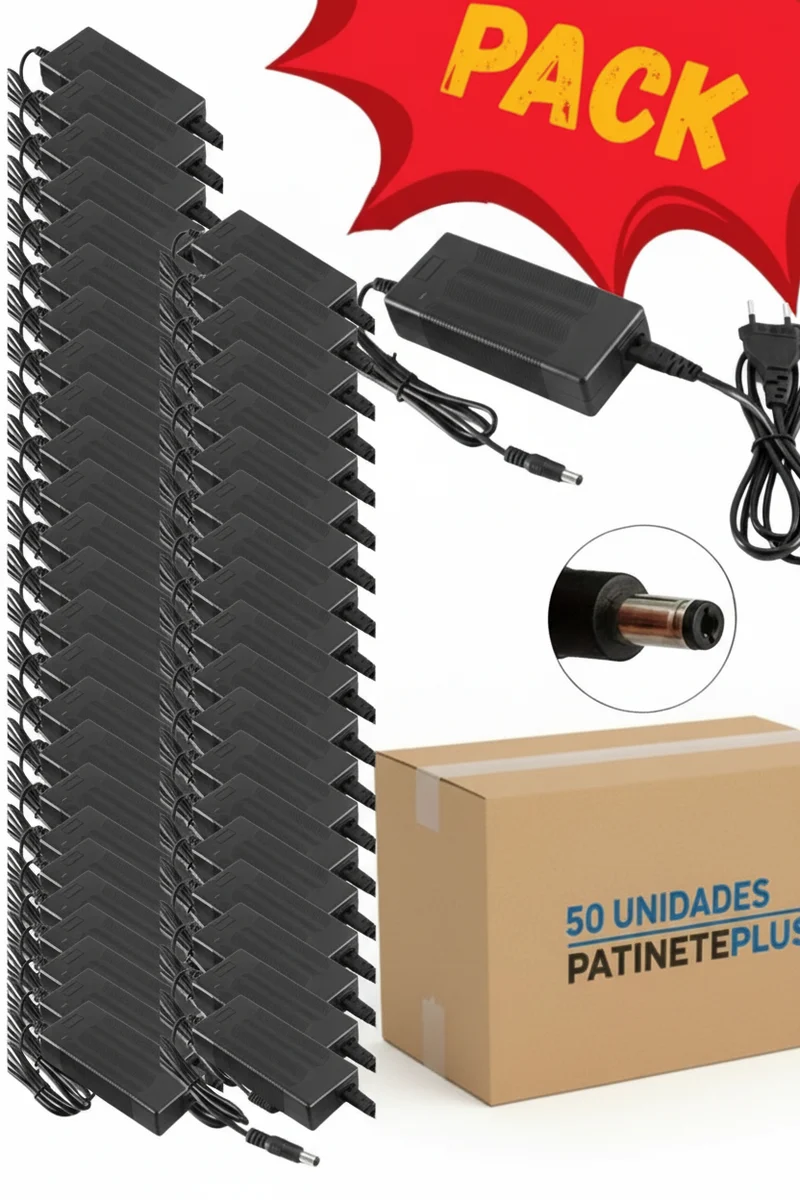PACKS de Cargador 42V 2A para Cecotec Bongo Serie A (DC 5.5X2.1)