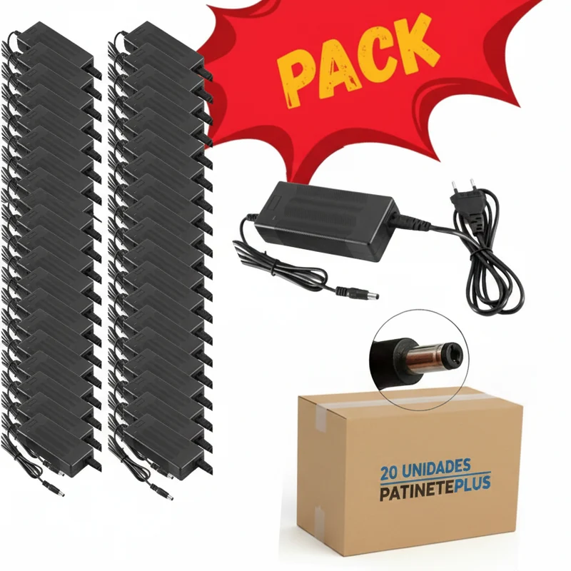PACKS de Cargador 42V 2A para Cecotec Bongo Serie A (DC 5.5X2.1)