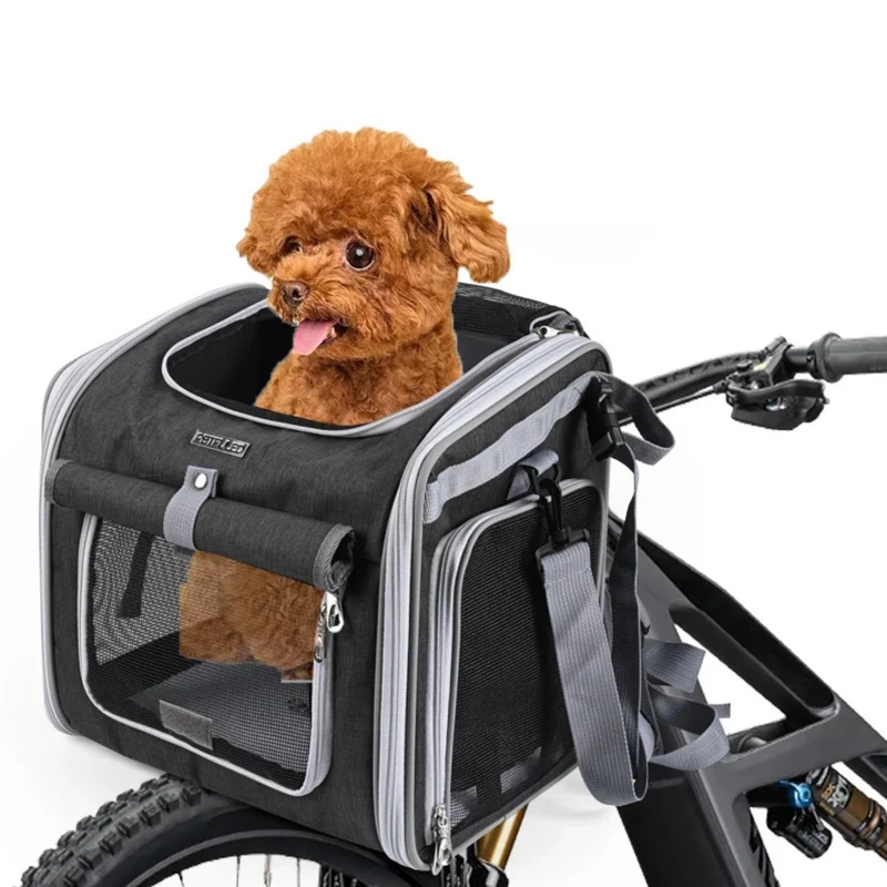 Cesta delantera inteligente para mascotas