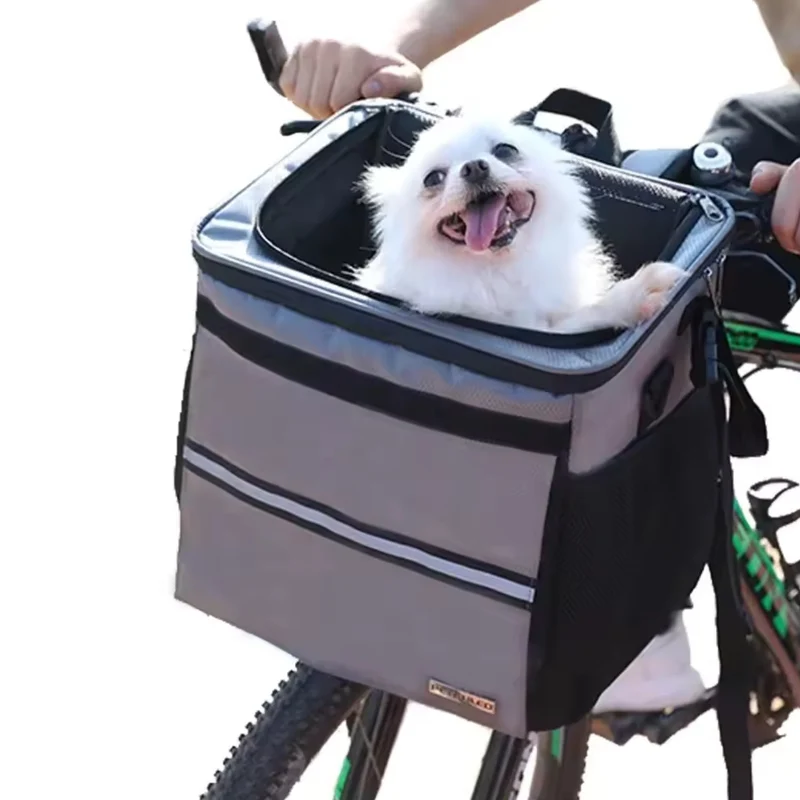 Cesta delantera inteligente para mascotas