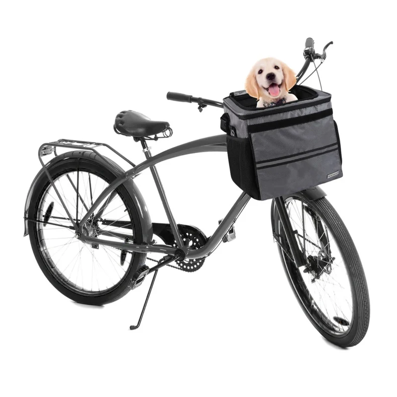 Cesta delantera inteligente para mascotas