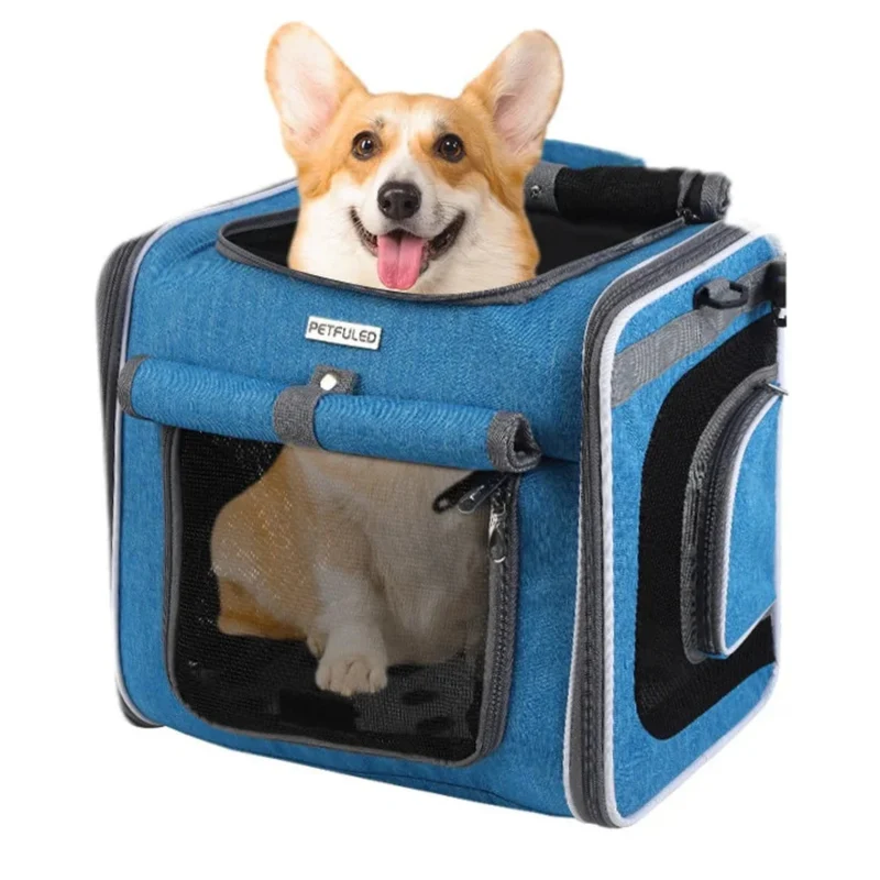 Cesta delantera inteligente para mascotas