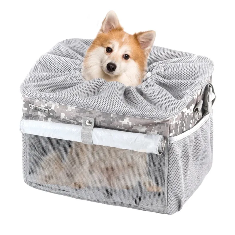Cesta delantera inteligente para mascotas