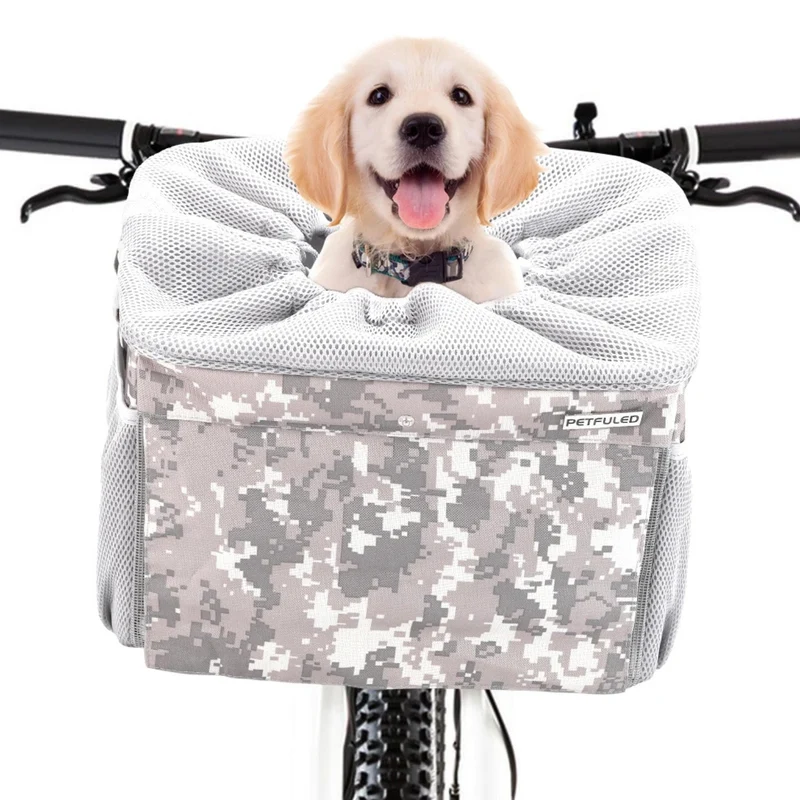 Cesta delantera inteligente para mascotas