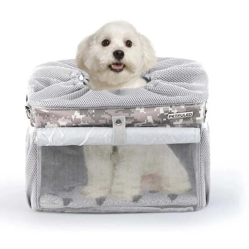Cesta delantera inteligente para mascotas