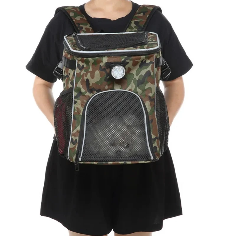 Mochila y alforja para bicicleta 2 en 1 para mascotas