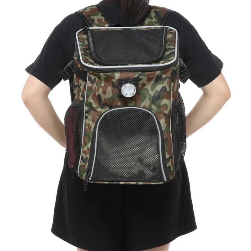 Mochila y alforja para bicicleta 2 en 1 para mascotas