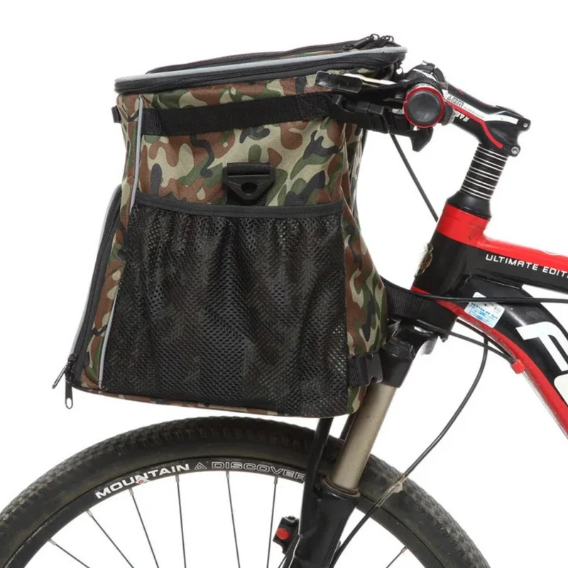 Mochila y alforja para bicicleta 2 en 1 para mascotas